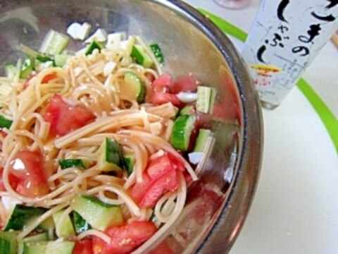 胡麻しゃぶ野菜パスタサラダ